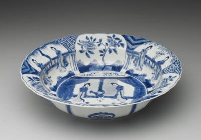 图片[2]-Washer with ladies in underglaze blue, Qing dynasty, Kangxi reign (1662-1722)-China Archive